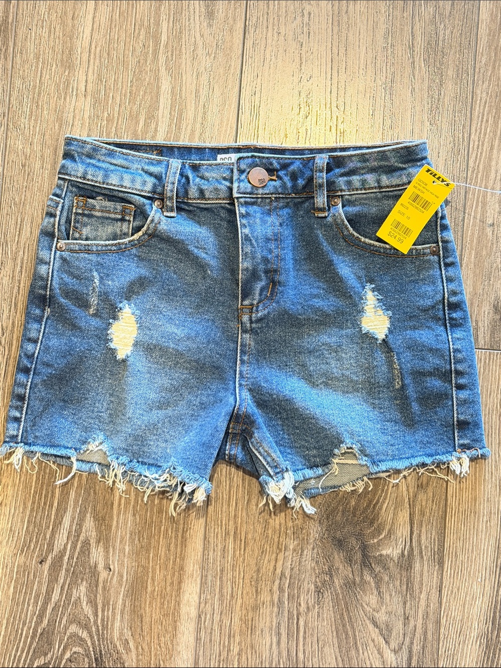 RSQ vintage high rise Denim Shorts - Picture 1 of 4